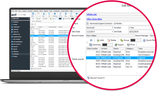 Act! Custom Tables - Additional Database Tables